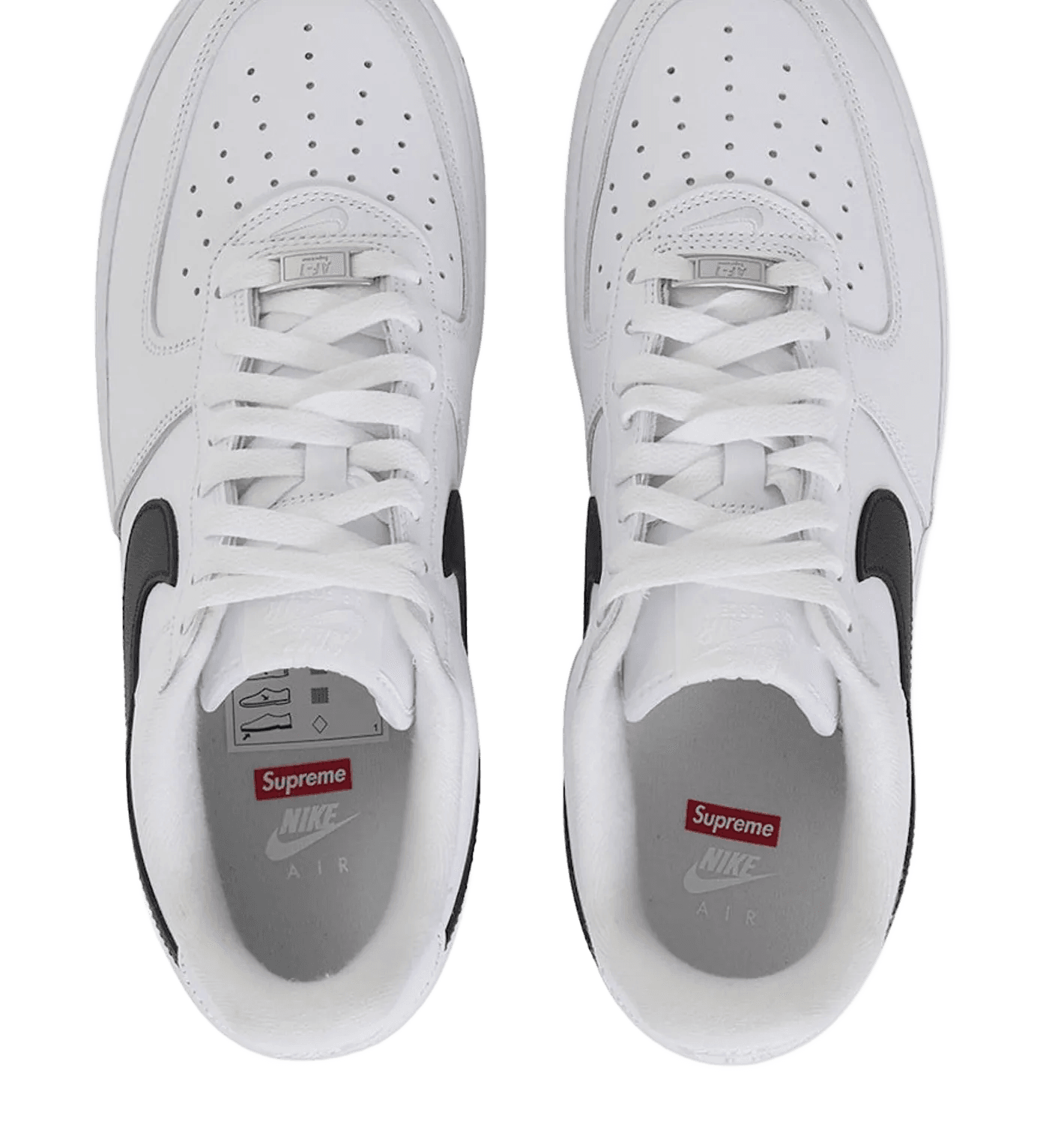 Air Force 1 Low Supreme White Black - CU9225-102