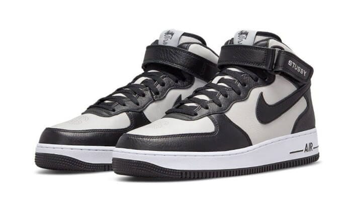 Nike Nike Air Force 1 Mid Stussy Grey Black - DJ7840-002