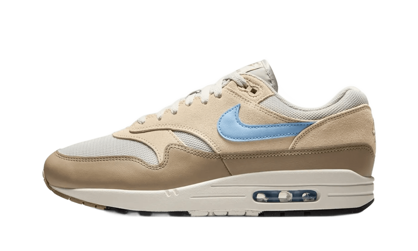 Nike Air Max 1 Essential Light Bone/Psychic Blue – limitierter Sneaker bei Shade Studios