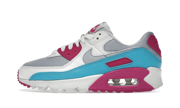 Nike Air Max 90 White Vivid Pink Light Blue Fury (CT1030-001
