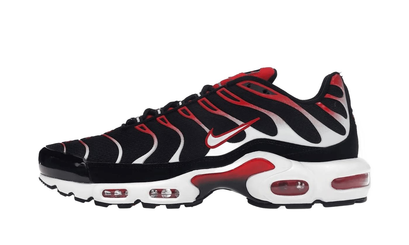 Nike Air Max Plus Black White University Red