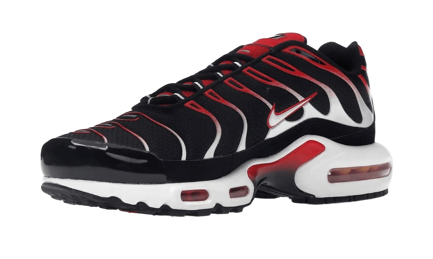 Nike Air Max Plus Black White University Red