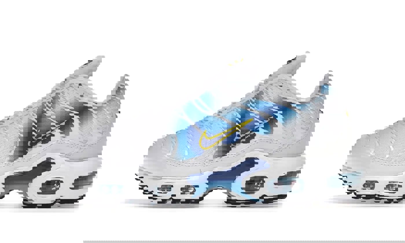 Nike Air Max Plus Spray Paint Swoosh White Blue