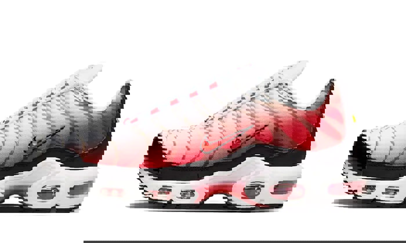 Nike Air Max Plus White Black University Red
