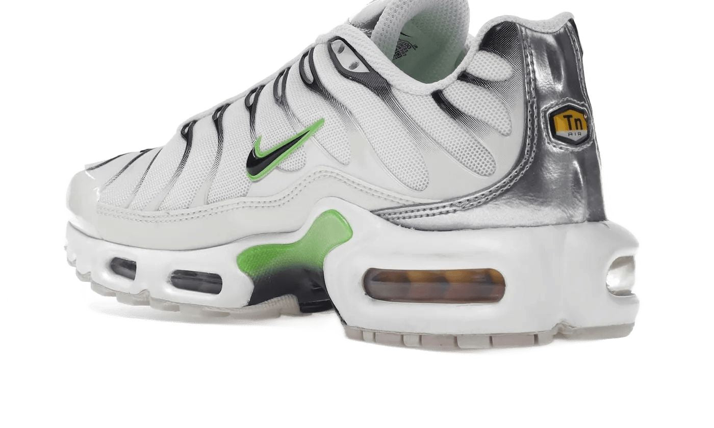 Nike Air Max Plus White Neon Metallic Silver