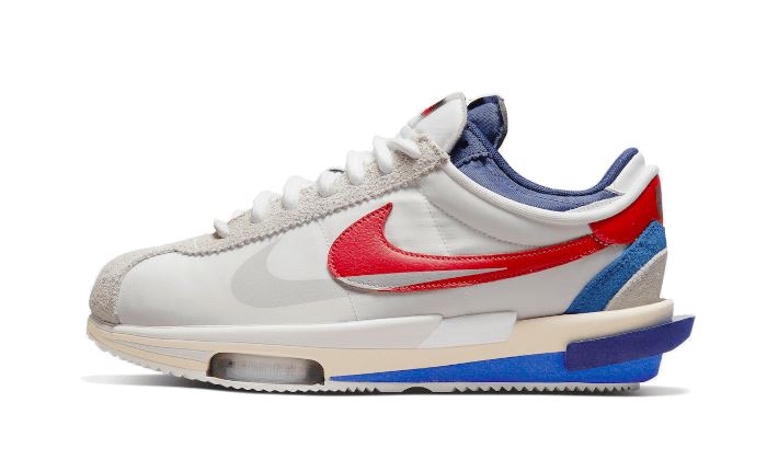 Nike Cortez 4.0 Sacai White University Red Blue – limitierter Sneaker bei Shade Studios