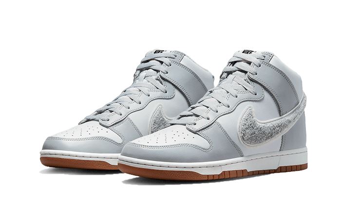 Nike Nike Dunk High Retro Chenille Swoosh White Grey - DR8805-003