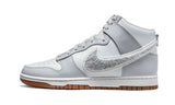 Nike Dunk High Retro Chenille Swoosh White Grey