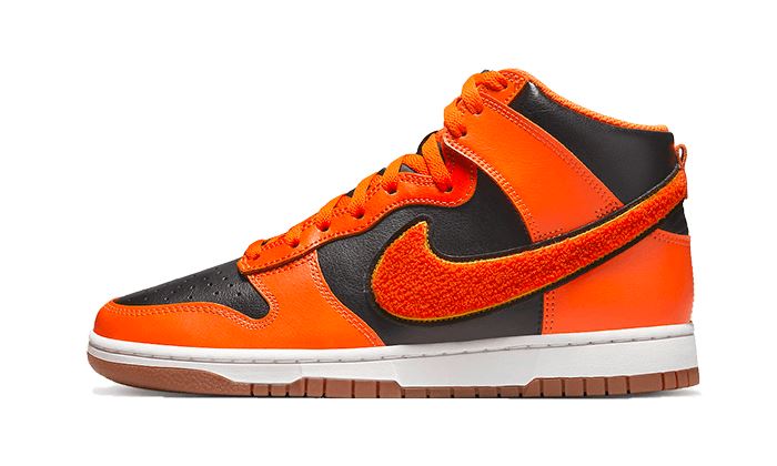 Nike Dunk High University Chenille Swoosh Safty Orange – limitierter Sneaker bei Shade Studios