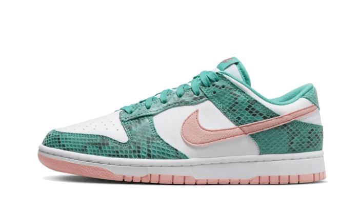 Nike Nike Dunk Low Snakeskin Washed Teal Bleached Coral - DR8577-300