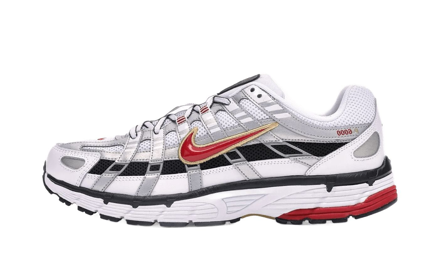 Nike P-6000 White Gold Red