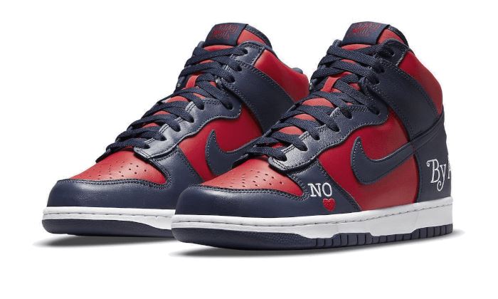 Nike SB Dunk High Supreme By Any Means Navy – limitierter Sneaker bei Shade Studios
