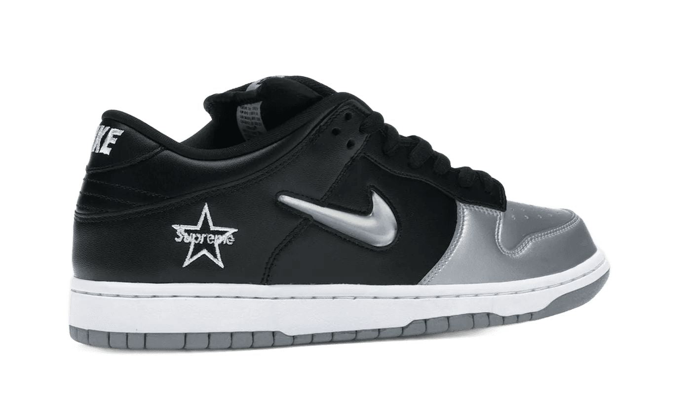 Nike SB Dunk Low Supreme Jewel Swoosh Silver