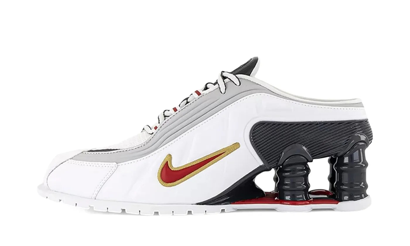 Shox MR4 Mule Martine Rose Metallic Platinum Varsity Red - IM5420-100