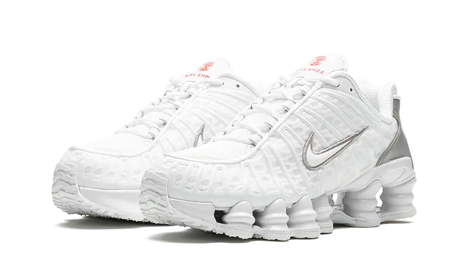 Nike Nike Shox TL White Metallic Silver Max Orange - AR3566-100 / AV3595-100