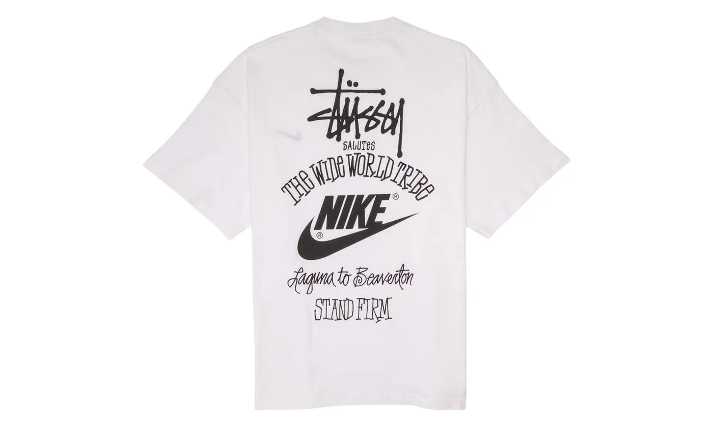 Nike x Stussy The Wide World Tribe T-Shirt White - DV1774-100