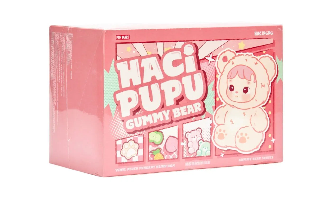 Pop Mart HACIPUPU Gummy Bear Series Vinyl Plush Pendant Sealed Case (6 Blind Box) - PM-PMHGBS-MULTI