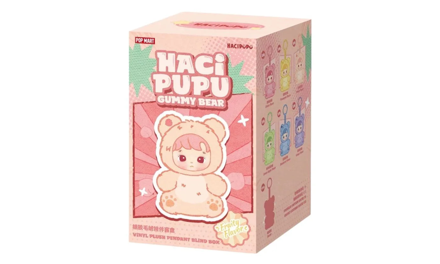 Pop Mart HACIPUPU Gummy Bear Series Vinyl Plush Pendant Single Blind Box - PM-PMHGBS-MULTI