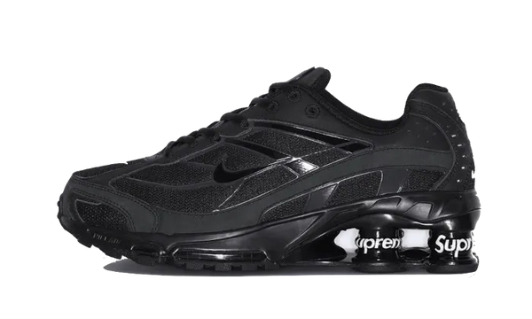 Black nike air shox on sale