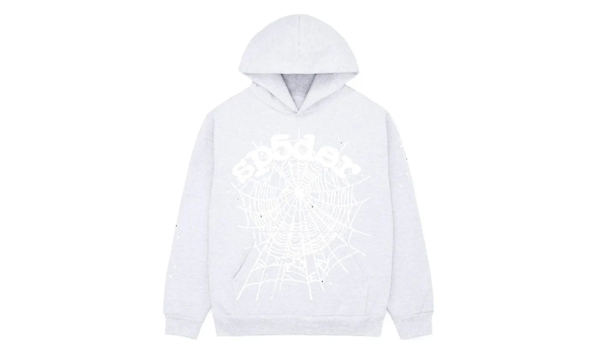 Sp5der OG Web Hoodie Heather Grey