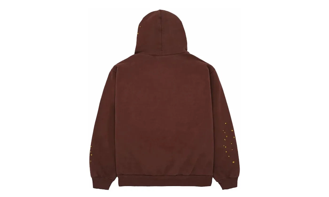 Sp5der Web Hoodie Brown - SP5D-SPWEHB-BROWN