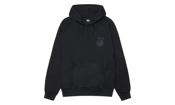 Stussy 8 Ball Pigment Dyed Hoodie Black - STUS-S8BPDH-BLACK