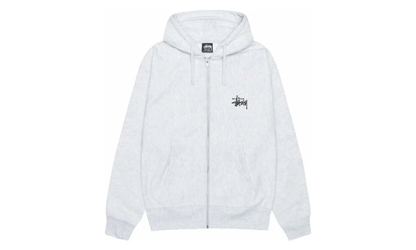 Stussy Basic Stussy Zip Hoodie Ash Heather - 1975000