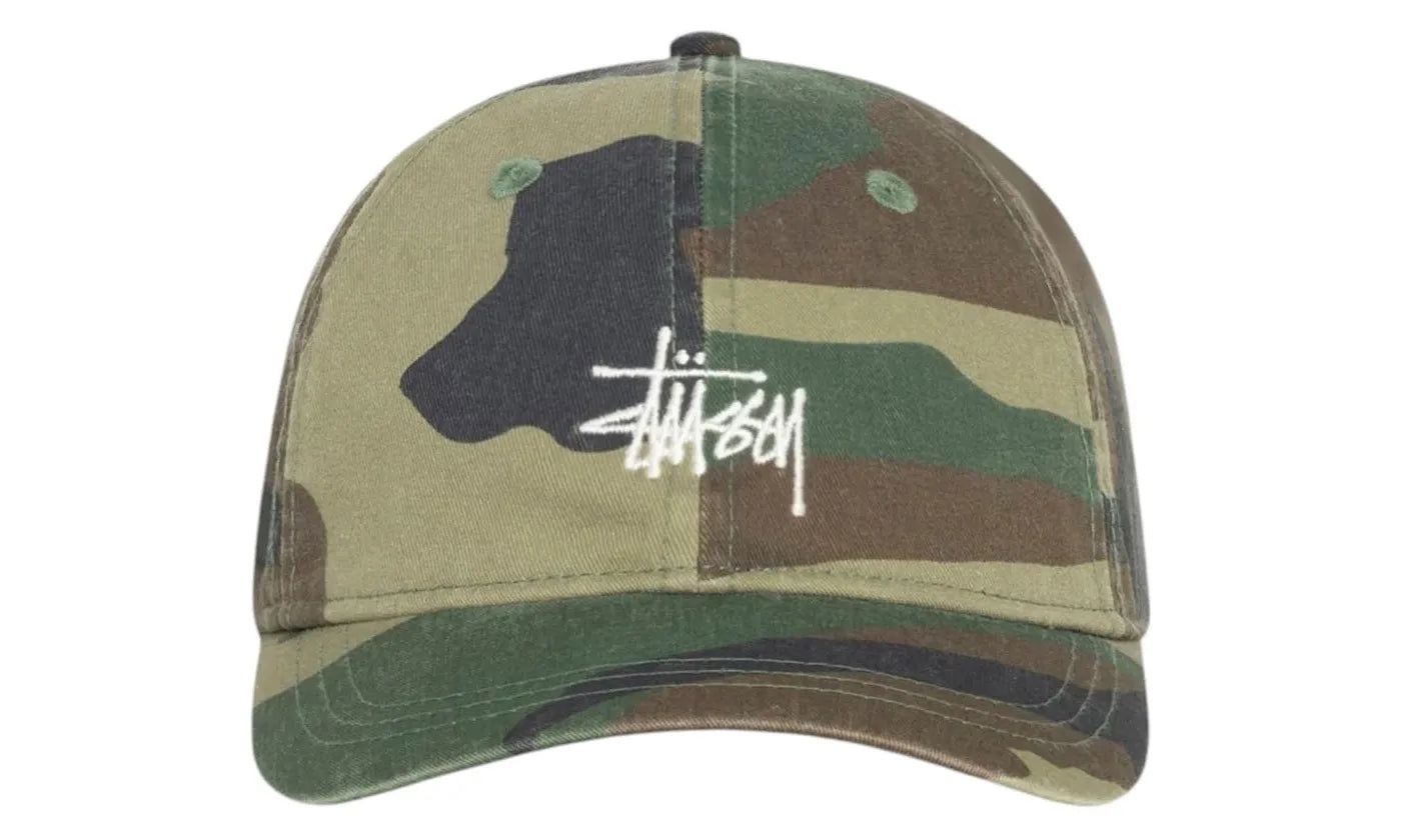 Stussy Basic Washed Cap Woodland Camo - 1311163-WOOD