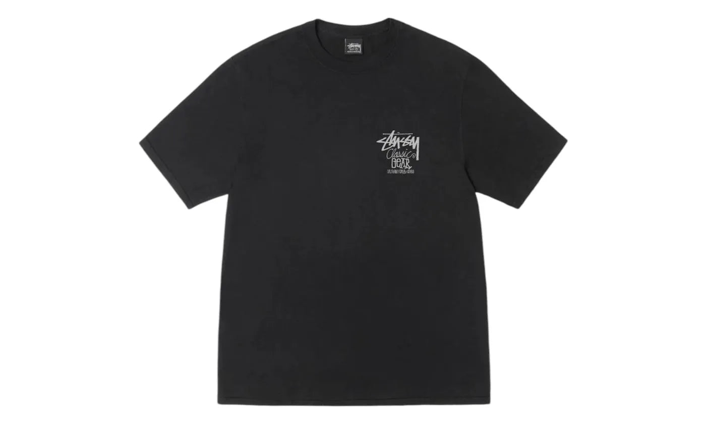 Stussy Classic Gear Pigment Dyed Tee Black - STUS-STUSSY C-MULTI