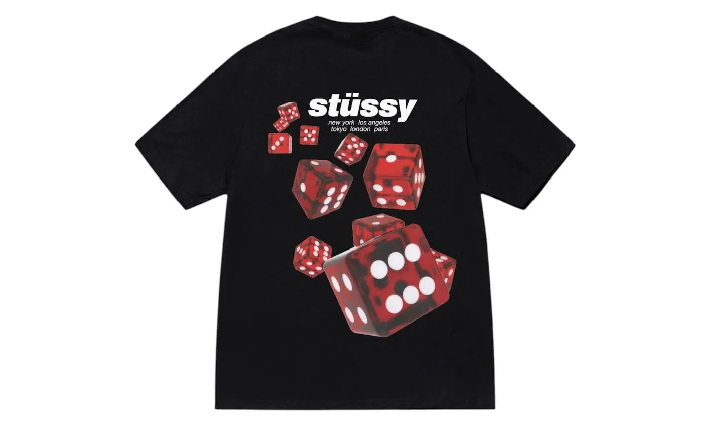 Stussy Rollers Tee Black - STUS-STROTB-BLACK