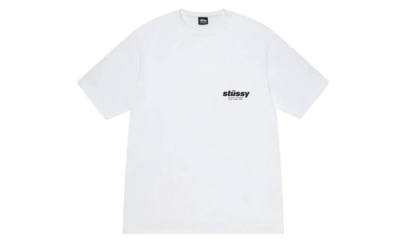 Stussy Rollers Tee White - STUS-STROTW-WHITE