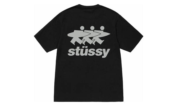 Stussy Surfwalk Pigment Dyed Tee Black - 1905063