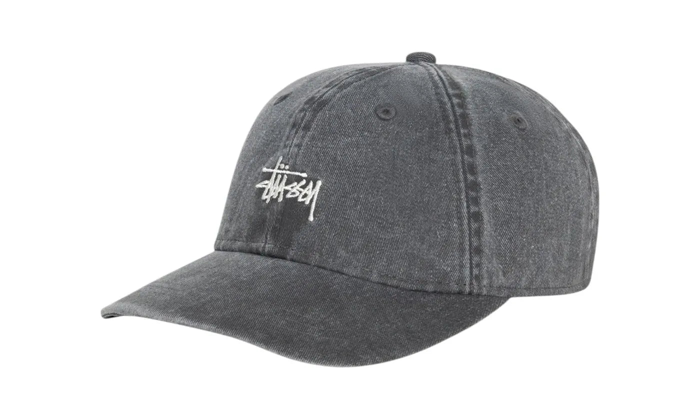 Stussy Washed Basic Cap Cap Washed Charcoal - 1311163