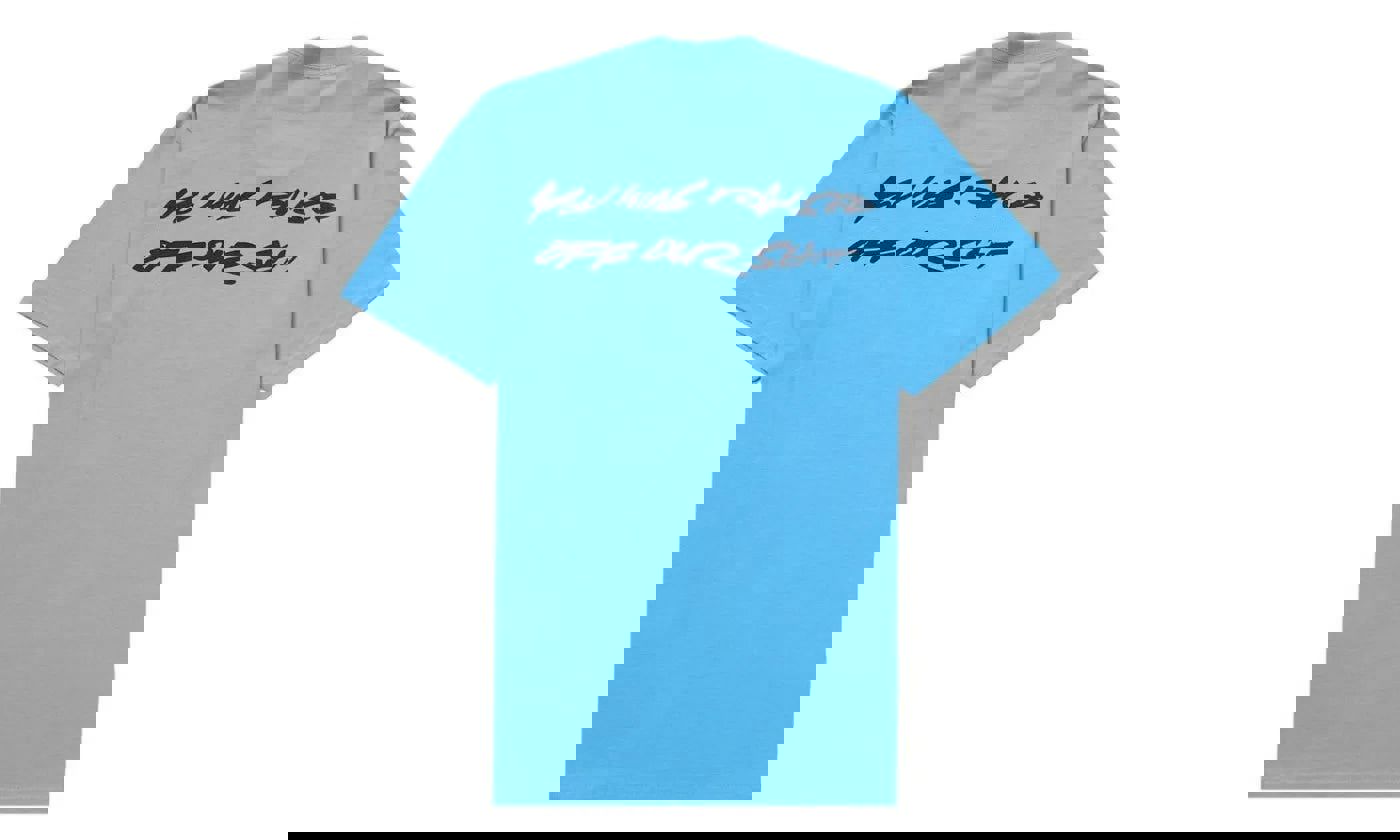 Supreme Futura Box Logo Tee Bright Blue