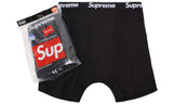 Supreme Hanes Boxer Briefs Black (4 pieces)
