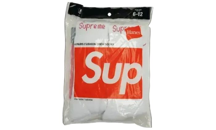Supreme Hanes Socks White accessories Supreme 