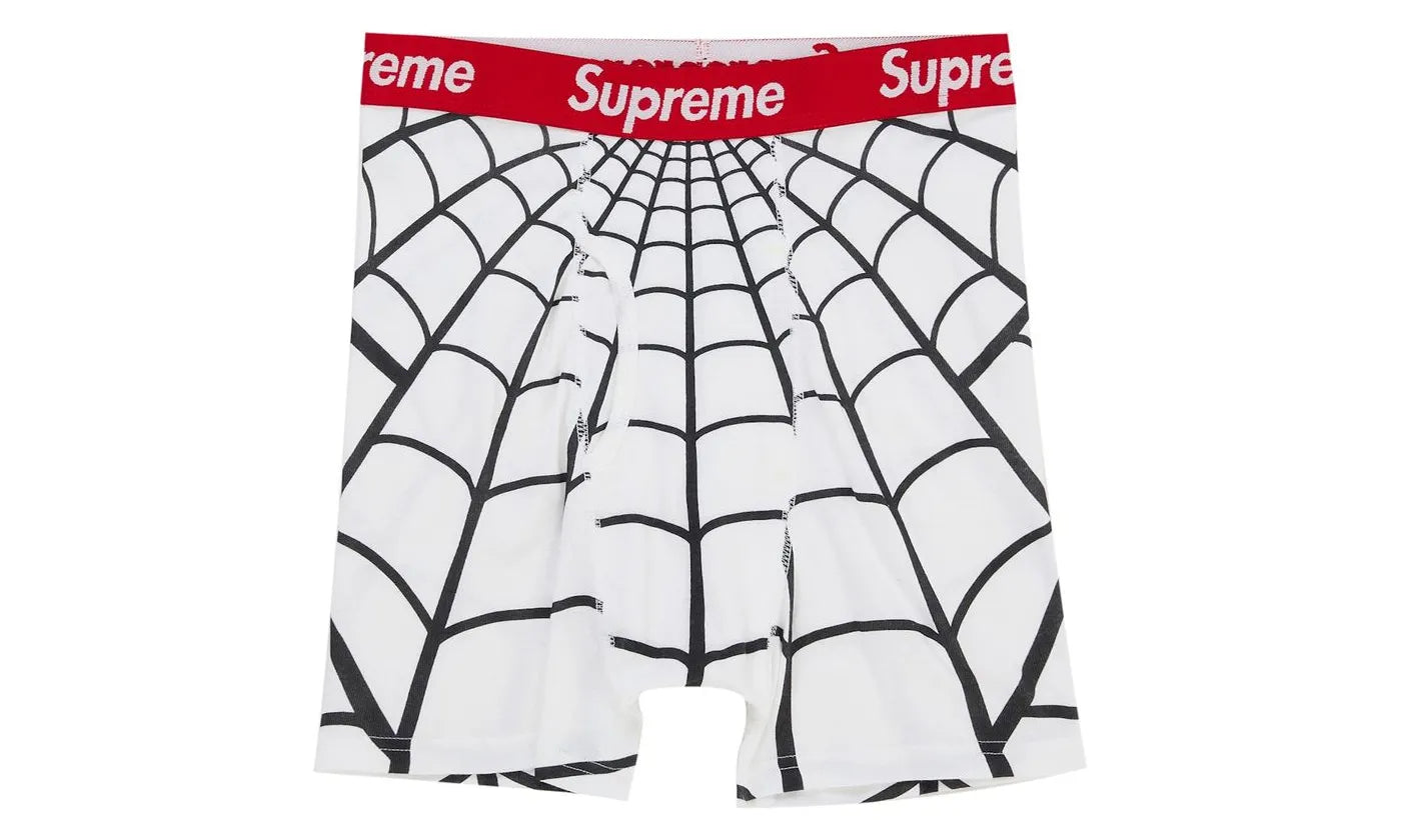 Supreme Hanes Spider-Man Boxer Briefs (2 Pack) White - SUPR-SHSBB(PW-MULTI
