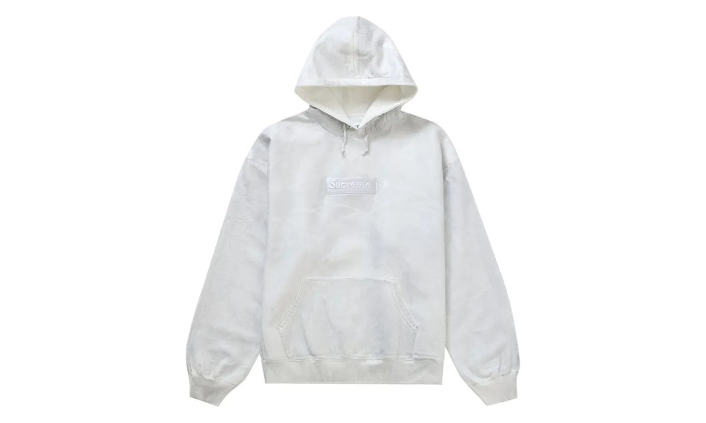 Supreme MM6 Maison Margiela Foil Box Logo Hooded Sweatshirt White - SUPR-SMMMFB-WHITE