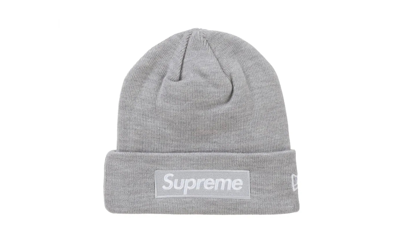Supreme New Era Box Logo Beanie (FW24) Heather Grey – limitierter Sneaker bei Shade Studios