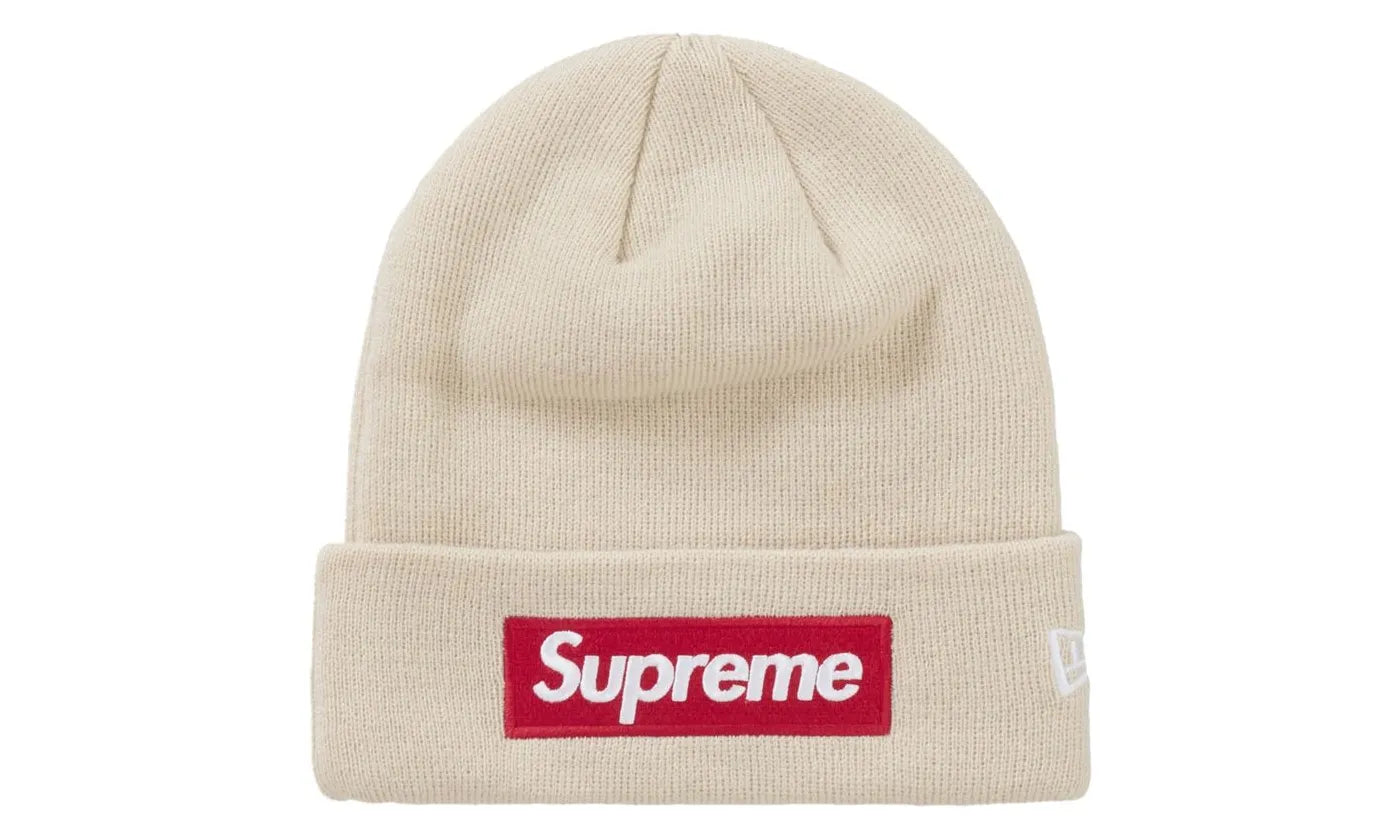 Supreme New Era Box Logo Beanie (FW24) Stone – limitierter Sneaker bei Shade Studios