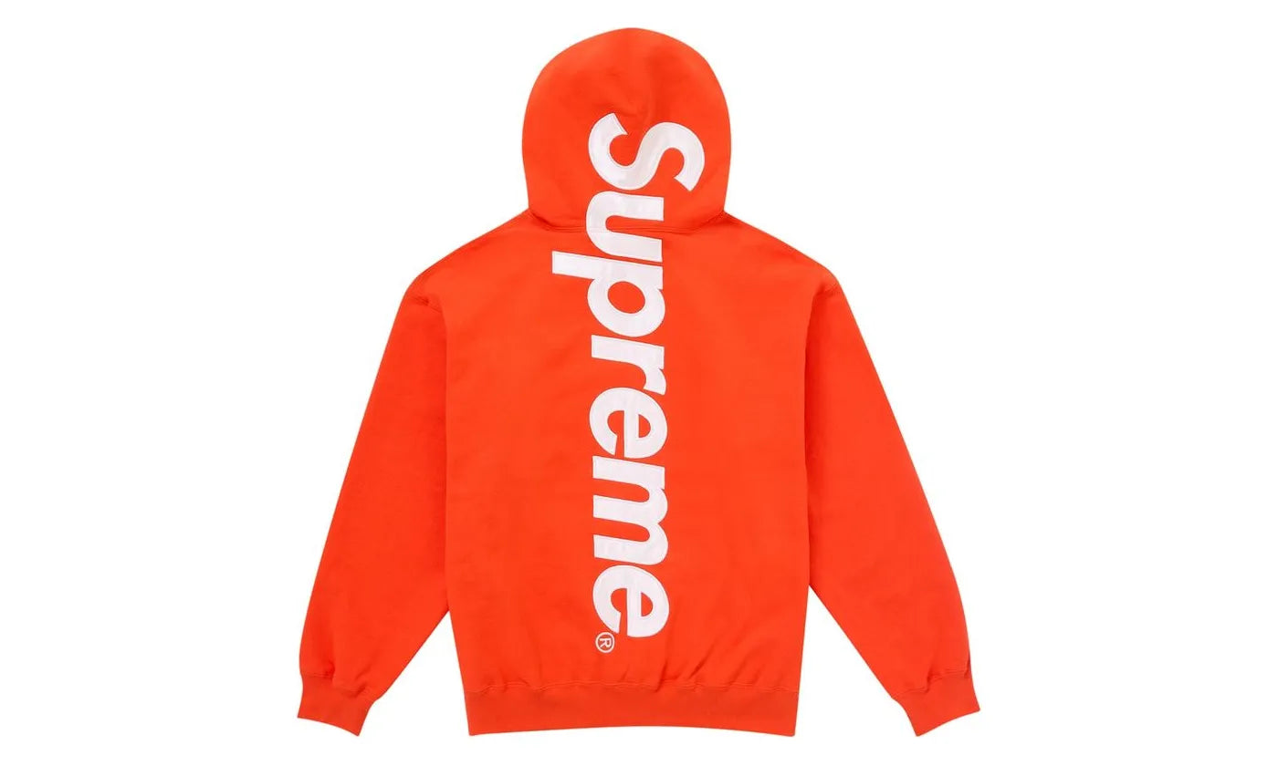 Supreme Satin Applique Hooded Sweatshirt FW24 Bright Orange – limitierter Sneaker bei Shade Studios