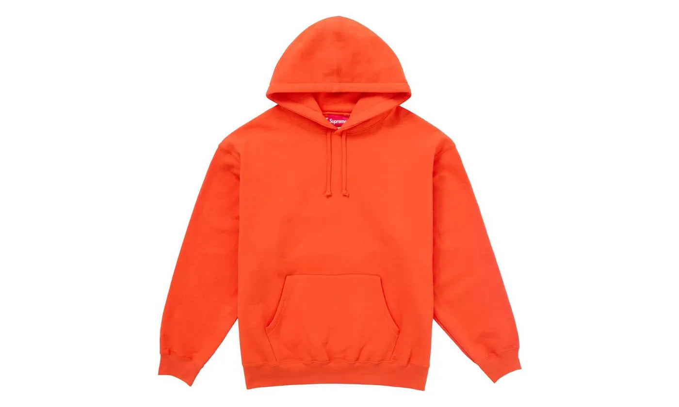 Supreme Satin Applique Hooded Sweatshirt FW24 Bright Orange - SUPR-SSAHSF-BRIGHTORANGE