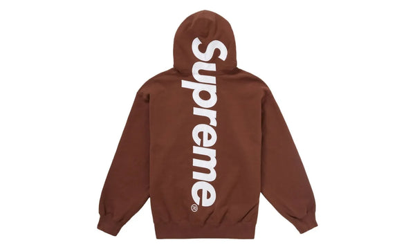 Supreme Satin Applique Hooded Sweatshirt FW24 Brown - SUPR-SSAHSF-BROWN