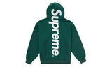 Supreme Satin Applique Hooded Sweatshirt FW24 Dark Green
