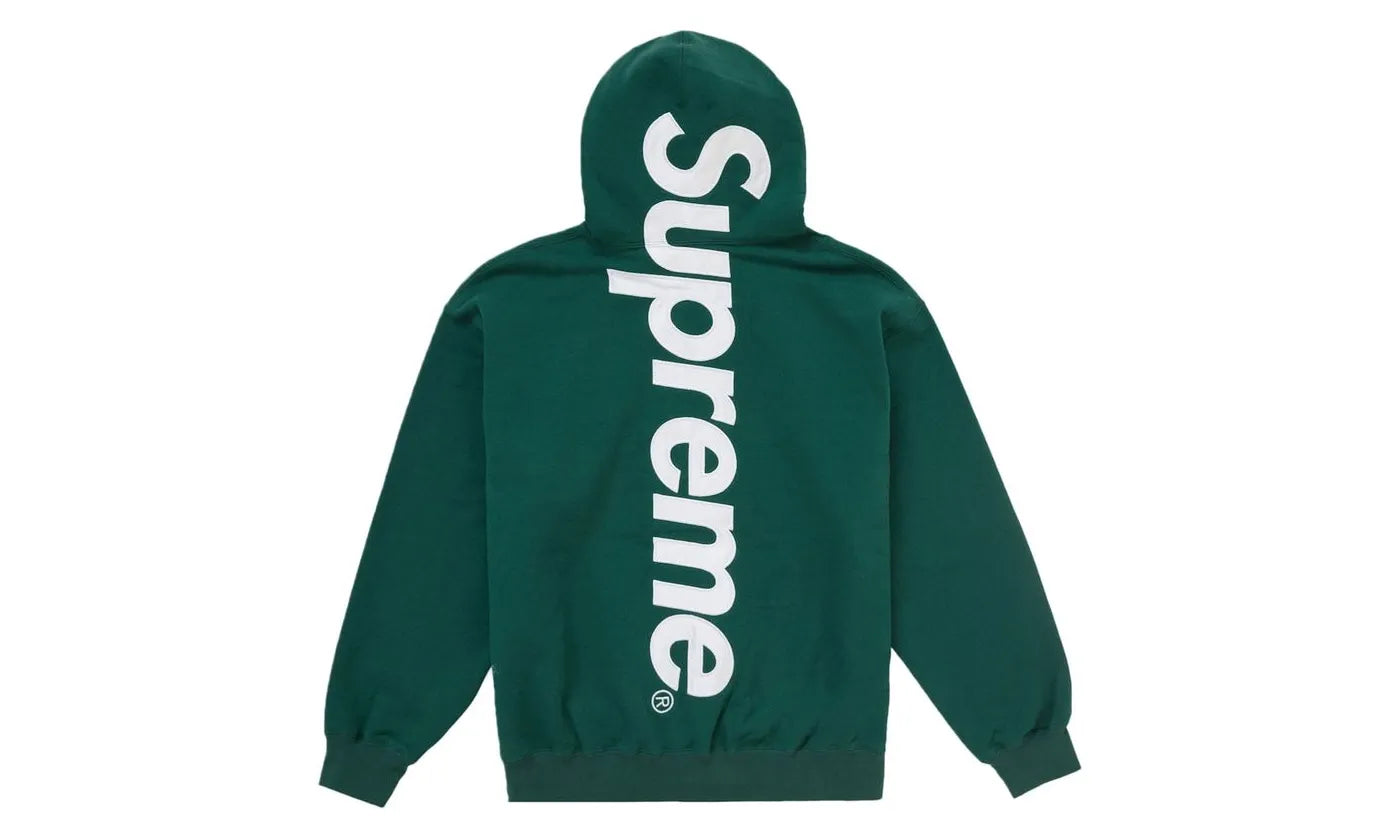 Supreme Satin Applique Hooded Sweatshirt FW24 Dark Green – limitierter Sneaker bei Shade Studios