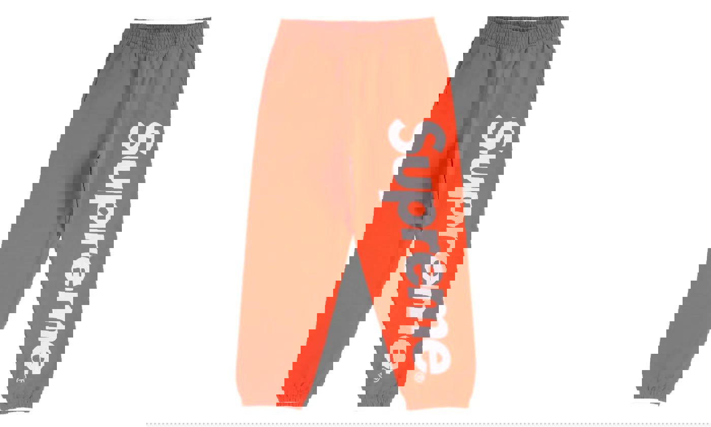 Supreme Satin Applique Sweatpant FW24 Bright Orange