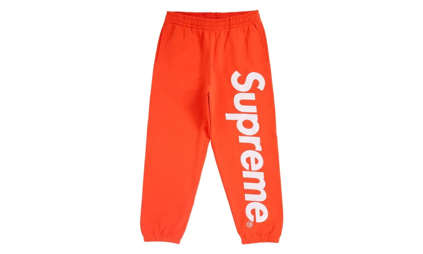 Supreme Satin Applique Sweatpant FW24 Bright Orange - SUPR-SSASFB-BRIGHTORANGE