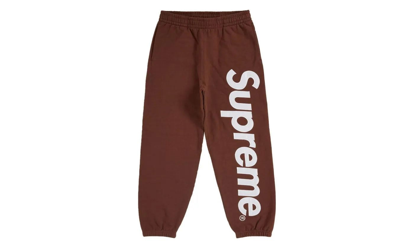 Supreme Satin Applique Sweatpant FW24 Brown