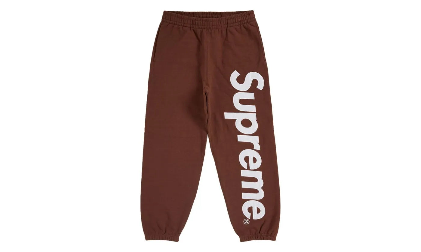 Supreme Satin Applique Sweatpant FW24 Brown - SUPR-SSASFB-BROWN