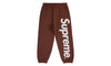 Supreme Satin Applique Sweatpant FW24 Brown - SUPR-SSASFB-BROWN